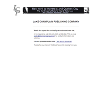 Tablet Screenshot of lakechamplainpub.com